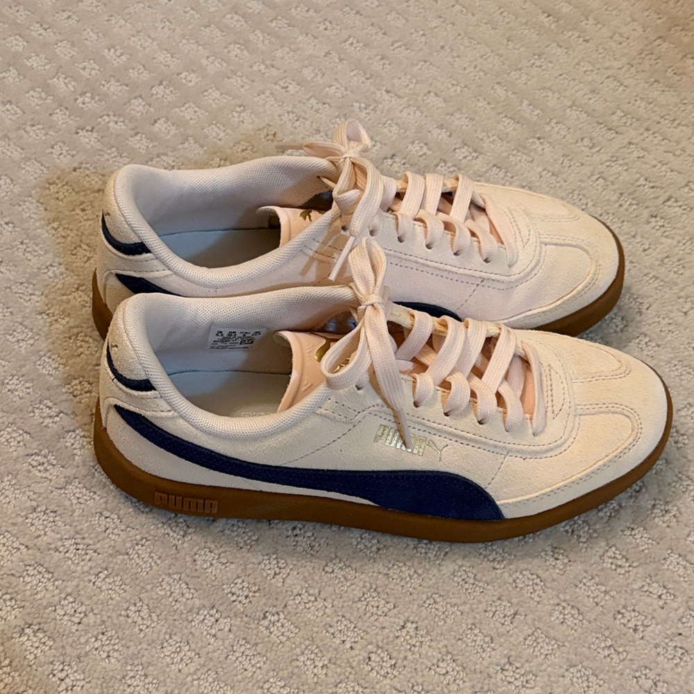 Puma Blush and Navy Sneakers